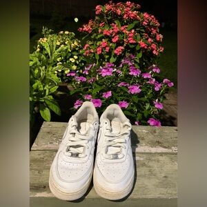 Nike Air White Kids Sneakers Low-Top Lace-Up